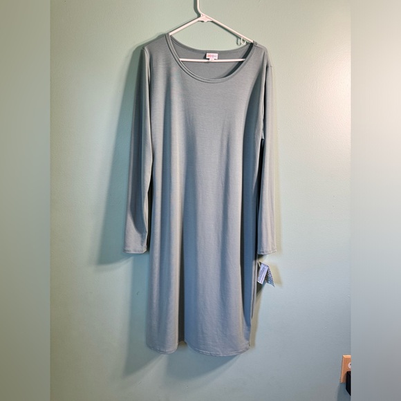 NWT Lularoe, Debbie dress, size XXL , light blue/green color . - Picture 1 of 4